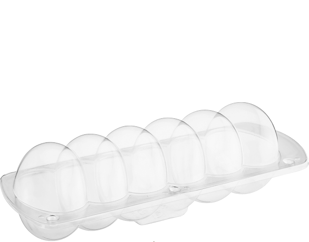 Plastic Storage with Lids (Six Spiral Donut Clam)