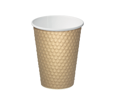 Dimple® Takeaway Paper Coffee Cups (Brown 12oz)