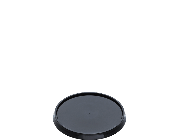 Locksafe Small Round Black Plastic Lid