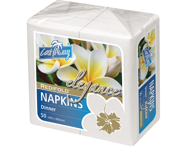 Elegance® Folding Napkins for Dinner (RediFold® White)