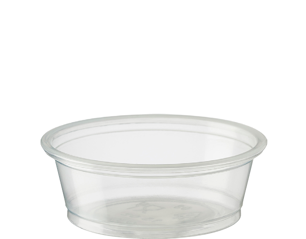 Portion Control Clear Plastic Cups (Medium 60ml)