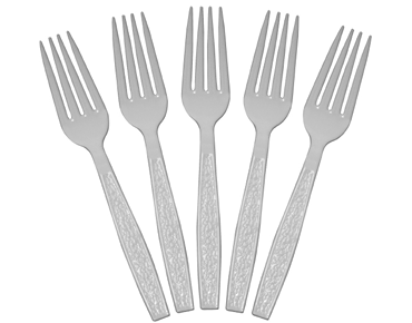 Elegance® Premium Plastic Forks, White