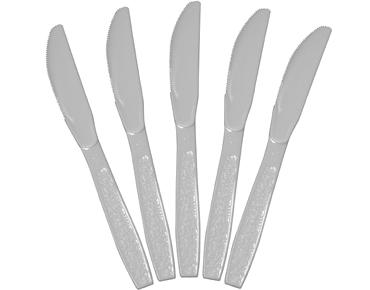 Elegance® Premium Plastic Knives, White