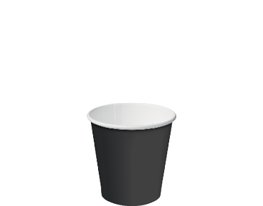 Single Wall Takeaway Paper Coffee Cups (Black Espresso / Babycino 4oz)