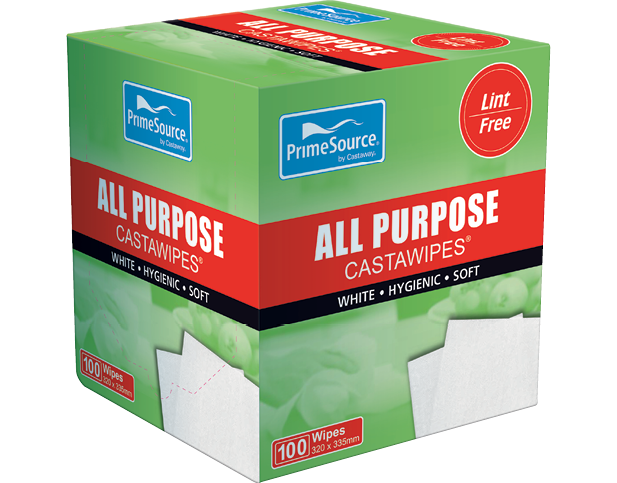PrimeSource® All Purpose Lint-Free Wipes Dispenser Box White