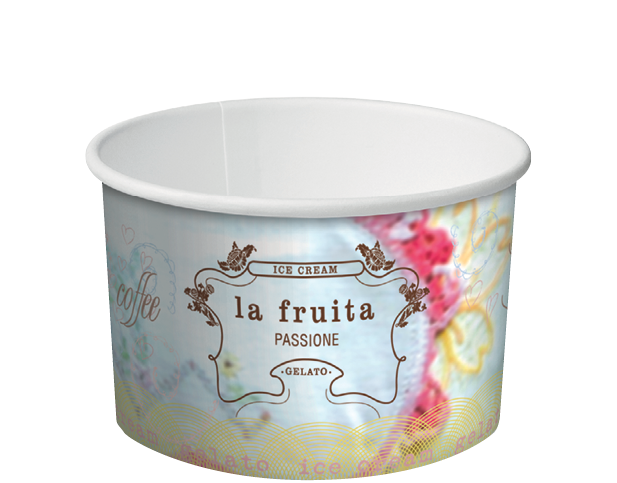 Ice Cream & Gelato Paper Cups (3 Scoop 8 oz)