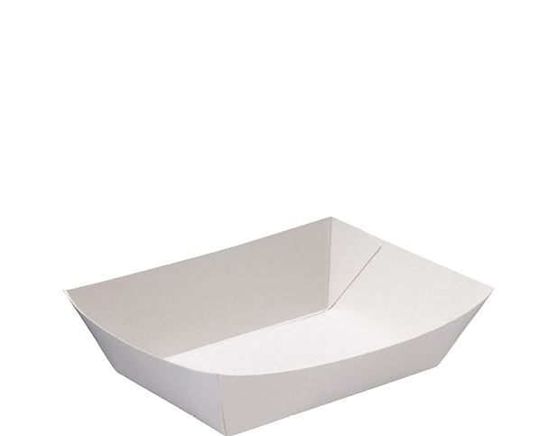 Rediserve White Paper Food Trays #2 Small