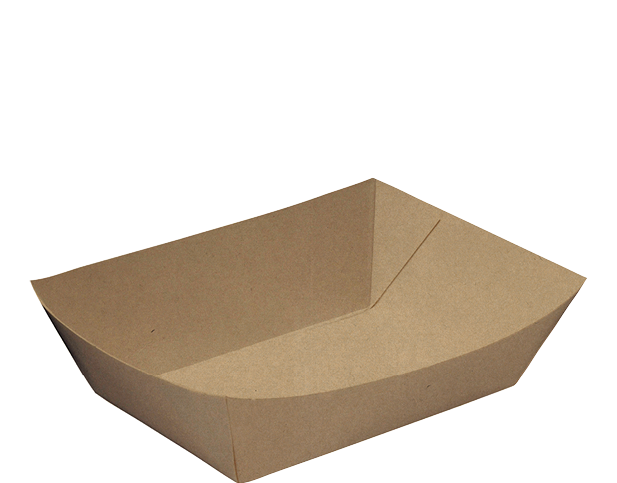 Rediserve Brown Kraft Paper Food Trays #4 Large